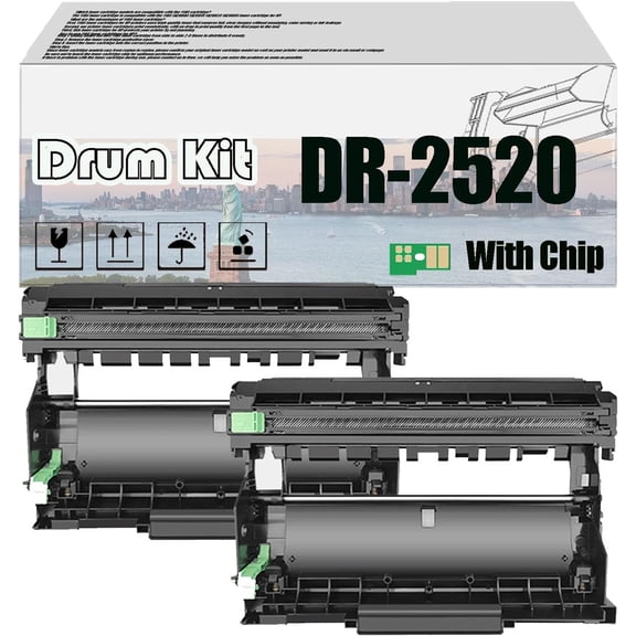 DR-2520 DR2520 Drum Kit Compatible for Brother DCP-L2508DW DCP-L2518DW DCP-L2548DW DCP-L2548DW DCP-L2628DW DCP-L2648DW Printers, High Yield 15,000 Pages