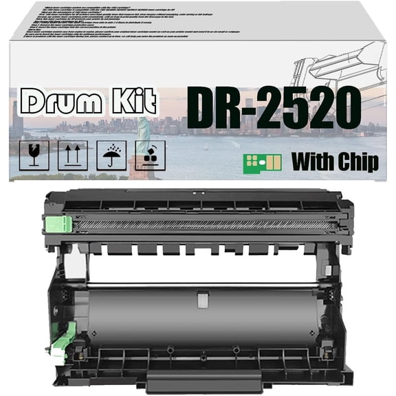 DR-2520 DR2520 Drum Kit Compatible for Brother DCP-L2508DW DCP-L2518DW DCP-L2548DW DCP-L2548DW DCP-L2628DW DCP-L2648DW Printers, High Yield 15,000 Pages