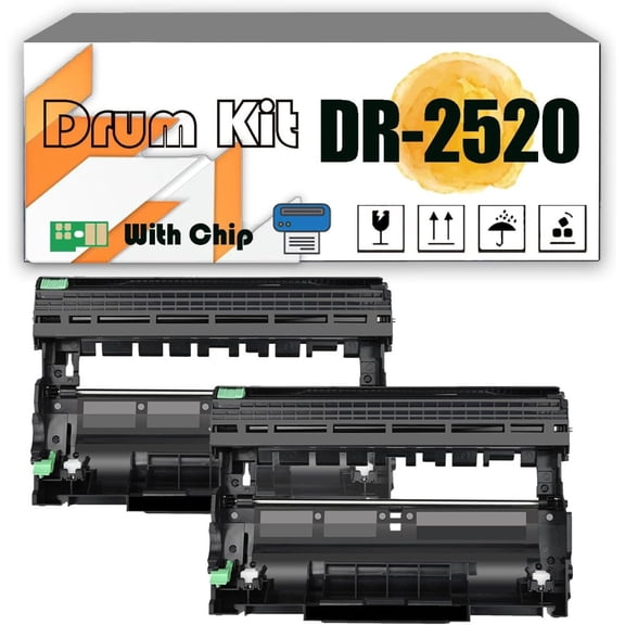 DR-2520 DR2520 Drum Kit Compatible for Brother DCP-L2508DW DCP-L2518DW DCP-L2548DW DCP-L2548DW DCP-L2628DW DCP-L2648DW Printers, High Yield 15,000 Pages