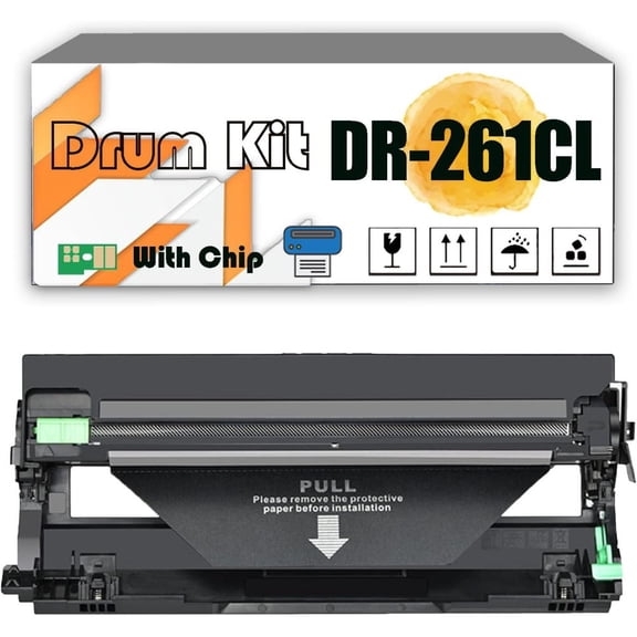 DR-261CL DR261CL Drum Kit Compatible for Brother HL-3140CW HL-3150 HL-3170CDW MFC-9130CW MFC-9140 MFC-9330CDW MFC-9340CDW DCP-9020CDN Printers, High Yield 15,000 Pages