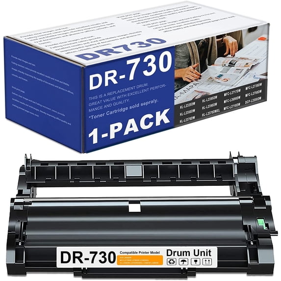 DR-730 Drum Unit Compatible for Brother MFC-L2710DW MFC-L2750DW HL-L2390DW Printer