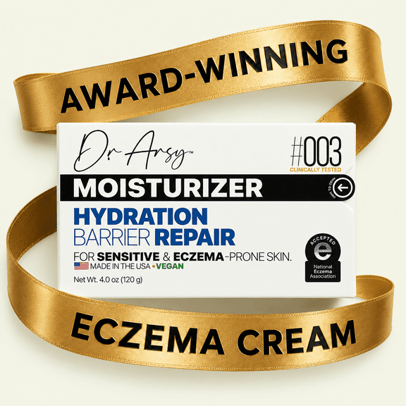 Eczema Cream #003 | Ultra-Rich Eczema Moisturizer | Itch Relief, Deep Hydration & Barrier Repair for Dry, Sensitive & Eczema-Prone Skin | Face & Body | Fragrance-Free | Steroid-Free | Made in USA 4oz