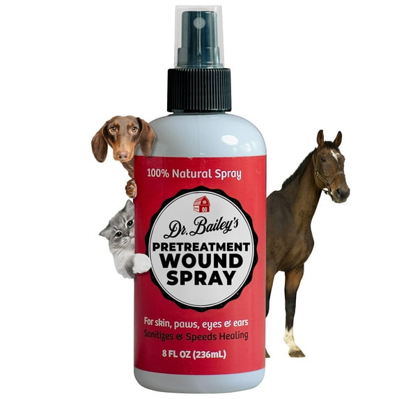 DR. BAILEY'S Miracle Animal Spray - 8 OZ Hot Spot Treatment for Dogs Spray | For Skin, Paws, Eyes & Ears | Skin Irritation Treatment | Anti Itch
