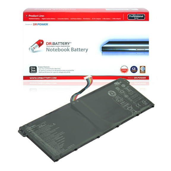 DR. BATTERY - Replacement for Acer Aspire ES1-523 / ES1-523-20DG / ES1-523-2342 / ES1-523-24CW / ES1-523-44LU / ES1-523-68NA / 2ICP4-80-104 / AP16M5J / KT.00205.004 / KT.00205.005