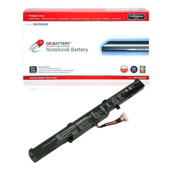 DR. BATTERY - Replacement for Asus F751LN / F751LX / F751M / F751MA / F751MD / F751MJ / K750JN / K751 / K751L / K751LA / K751LAV / K751LB / K751LD / K751LDV / K751LJ / K751LJC / A41-X550E