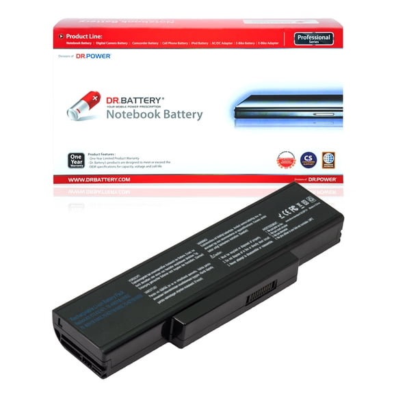 DR. BATTERY - Replacement for Asus K72Dr / K72DY / K72F / K72Ja / K72Jc / K72Jf / K72Jk / 70-NZYB1000Z / 90-XB2KN0BT00000Y / A32-K72 / A32-N71 / 07G016CB1875 / 07G016CQ1875 / 07G016GJ1875