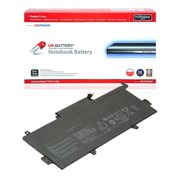 DR. BATTERY - Replacement for Asus ZenBook UX330U / UX330UA / UX330UA-1A / UX330UA-1B / UX330UA-1C / UX330UA-AH54 / UX330UA-FB018R / UX330UA-FB161T / 0B20002090000 / 0B200-02090000 / C31N1602