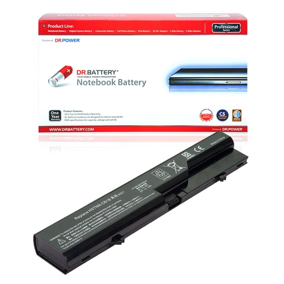 DR. BATTERY - Replacement for Compaq Notebook PC 620 / 621 / 625 / 320 / 321 / 325 / 326 / HSTNN-Q81C-3 / HSTNN-Q81C-4 / HSTNN-UB1A / HSTNN-W79C / HSTNN-W79C-5 / HSTNN-W79C-7 / HSTNN-W80C