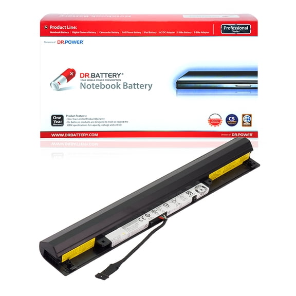 DR. BATTERY - Replacement for Lenovo IdeaPad 100 80QQ / 100-15IBD 80MJ00CJGE / 100-15IBD 80QQ / 110-15ISK 80UD001TUS / 300 15.6 / 300-15ISK 80Q70021US / 41NR19/65 / L15L4A01 / L15S4A01 [14.4V / 32Wh]