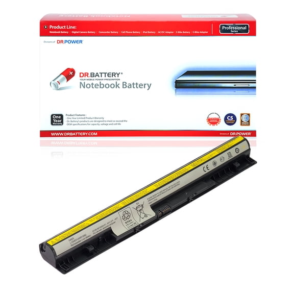 DR. BATTERY - Replacement for Lenovo IdeaPad S410p / S410p Touch / S510p / S510p Touch / Z710 / G400s / G400s Touch / G405s / L12M4E01 / L12S4A02 / L12S4E01 / 121500171 / 121500172 / 121500173