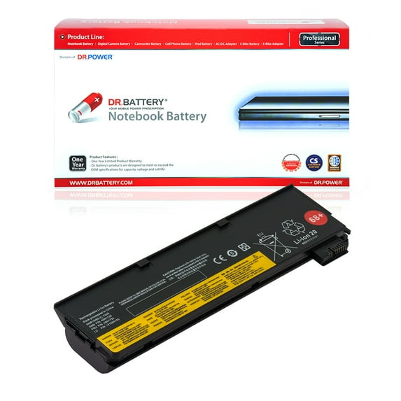 DR. BATTERY - Replacement for Lenovo ThinkPad T450s / T460 / T460p / T470p / T550 / T560 / W550s / X240 / 0C52861 / 0C52862 / 121500146 / 121500147 / 121500148 / 45N1124 / 45N1125 / 45N1126