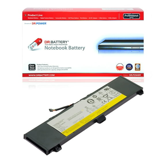 DR. BATTERY - Replacement for Lenovo Y50-70 / Y50-70 59416738 / Y50-70 59421830 / Y50-70 59421832 / Y50-70 59421833 / Y50-70 59421835 / Y50-70 59421836 / 2ICP5 / 57 / 128-2 / L13M4P02