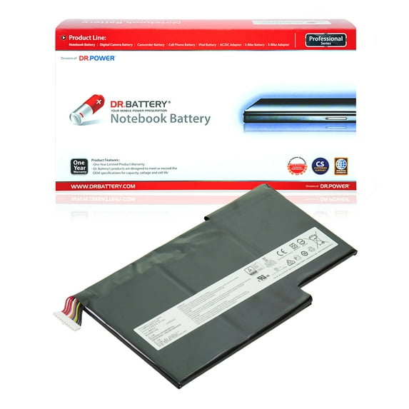 DR. BATTERY - Replacement for MSI GS63VR Stealth Pro 229 / Pro 230 / Pro 4K / Pro-002 / Pro-011UK / Pro-033ES / Pro-043NL / Pro-048 / Pro-078 / Pro-230 / Pro-422 / Pro-674 / BTYM6J / BTY-M6J