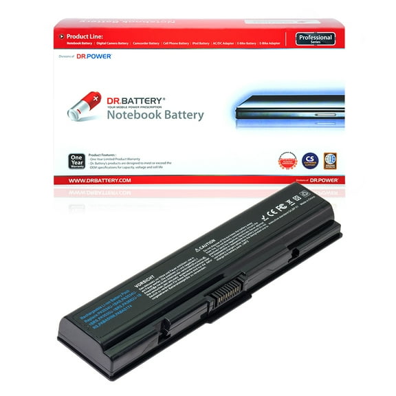 DR. BATTERY - Replacement for Toshiba Satellite L555D / A200 / A205 / A210 / A215 / A300 / A305 / A350 / A350D / PA3727U-1BAS / PA3727U-1BRS / PABAS097 / PABAS098 / PABAS099 / PABAS174 / TB49M6