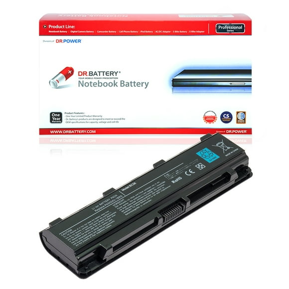 DR. BATTERY - Replacement for Toshiba Satellite S75-B / S855 / S855D / S875D / C50 / C50-A / C50D-A / C55-A / PABAS274 / PA5023U-1BRS / PA5024U-1BRS / PA5025U-1BRS / PA5026U-1BRS / PA5027U-1BRS