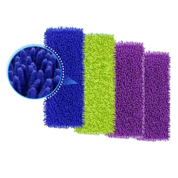 DR DAPPER Reusable Microfiber Power Mop Refill Pads Compatible with SwifferPowerMop, 4 Pack (Mop is Not Included)