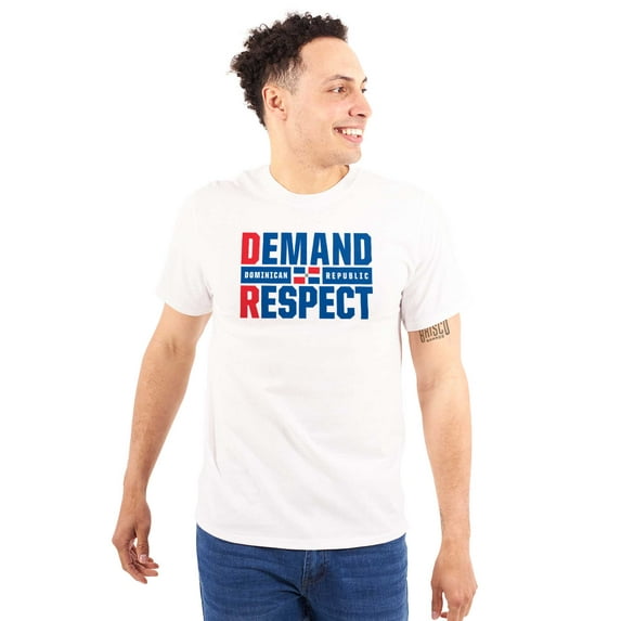 DR Dominican Republic Demand Respect Men's Graphic T Shirt Tees Brisco Brands S