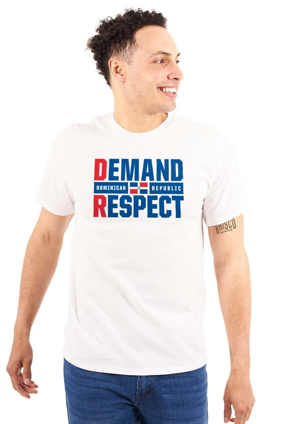 DR Dominican Republic Demand Respect Men's Graphic T Shirt Tees Brisco Brands S