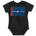 thumbnail image 1 of DR Dominican Republic Demand Respect Romper Boys or Girls Infant Baby Brisco Brands 6M, 1 of 6
