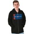 thumbnail image 1 of DR Dominican Republic Demand Respect Zip Up Hoodie Men's Women's Brisco Brands L, 1 of 1