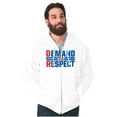 thumbnail image 1 of DR Dominican Republic Demand Respect Zip Up Hoodie Men's Women's Brisco Brands S, 1 of 5