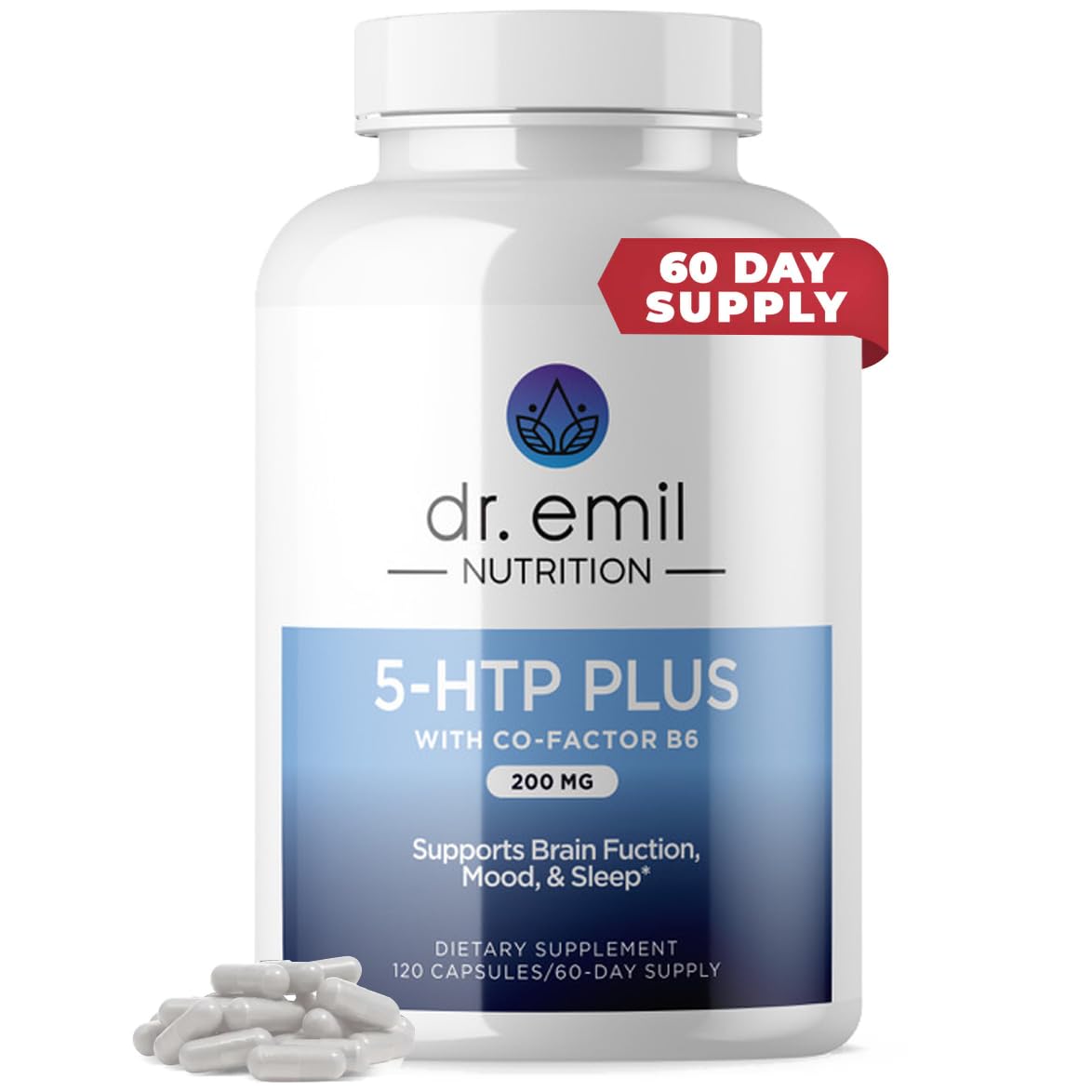 DR EMIL NUTRITION 200 MG 5HTP Plus with SAMe for Mood, Stress, and