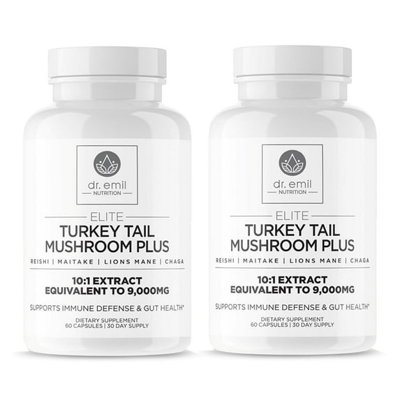 DR. EMIL NUTRITION Elite Turkey Tail Mushroom Plus Twin Pack