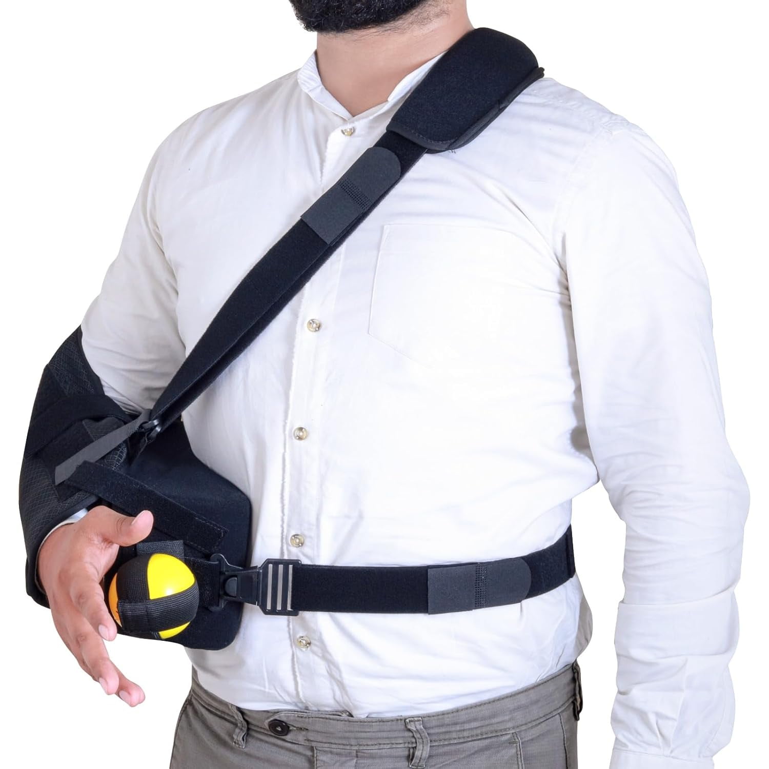 Dr. Franklyn's Arm Sling & Shoulder Immobilizer - Size Adjustable for Rotator Cuff Pain Relief