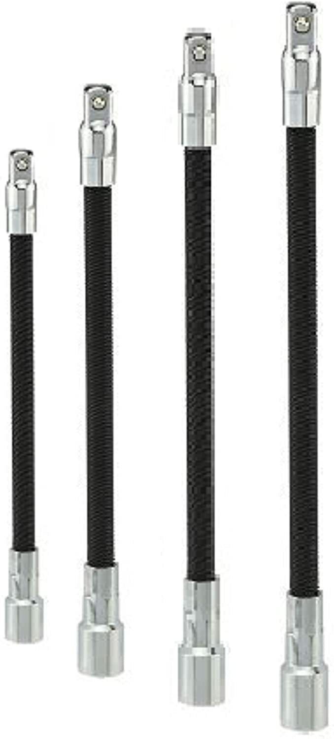 DR. Flexible Socket Extension Bar Set 6" 8" 10" 12" Ratchet Flex 4pc 1/