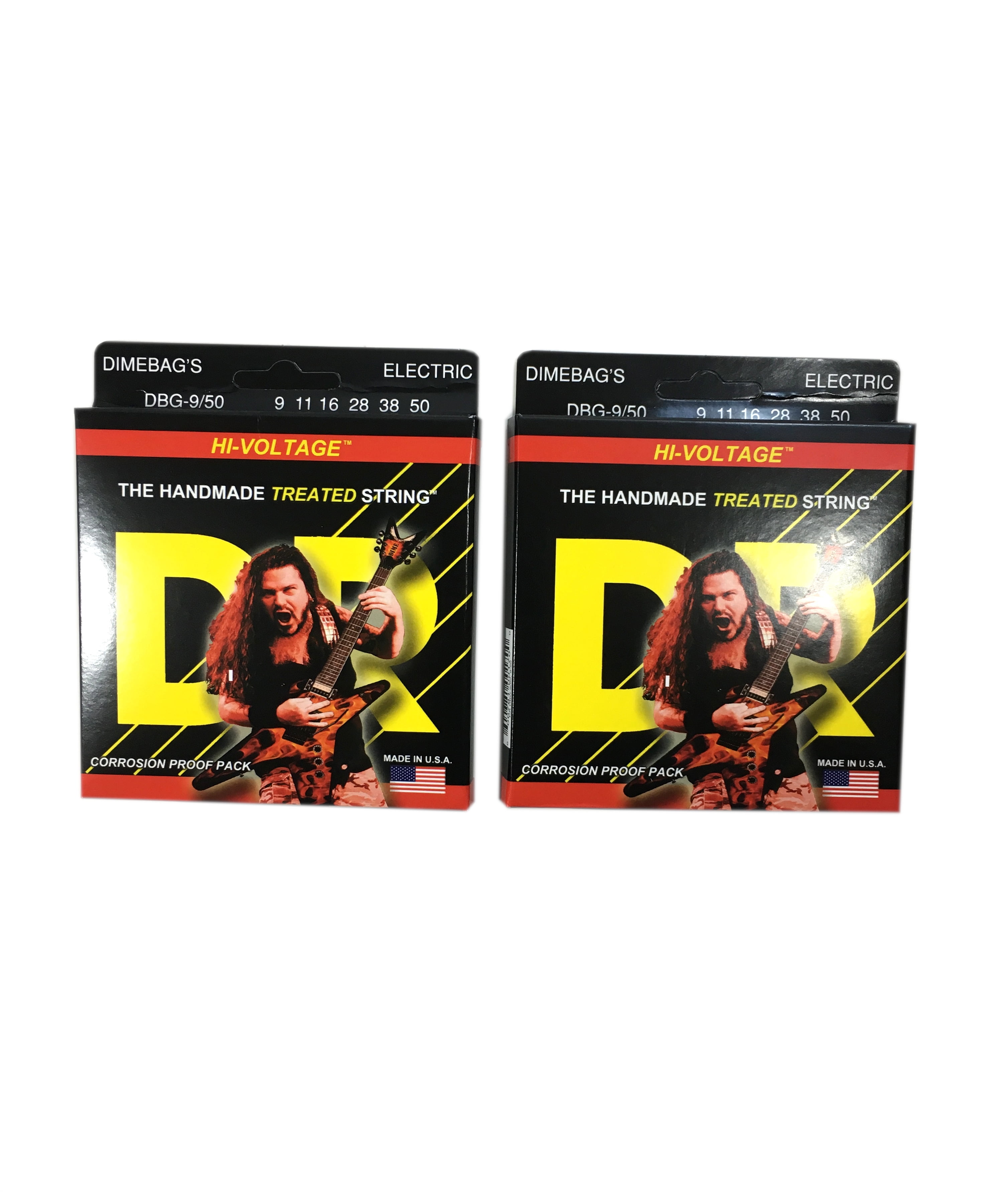 DR Guitar Strings 2-Pack Electric Dimebag Hi-Voltage 09-50