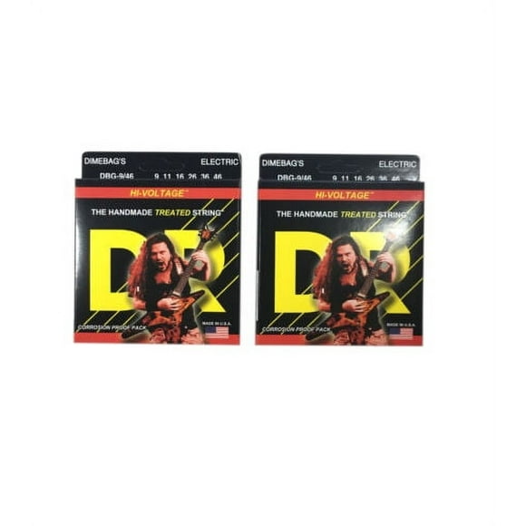 DR Guitar Strings 2-Pack Electric Dimebags Hi-Voltage 09-46