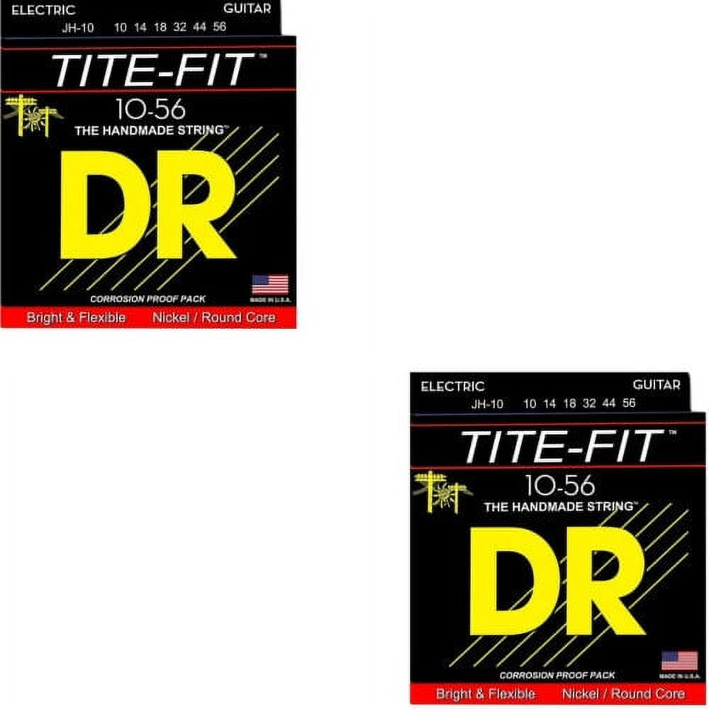 DR Guitar Strings 2-Sets Electric Tite-Fit 10-56 Jeff Healey Handmade USA