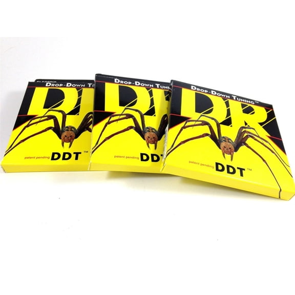 DR Guitar Strings 3 Pack Electric DDT Drop Down Tuning 10-52