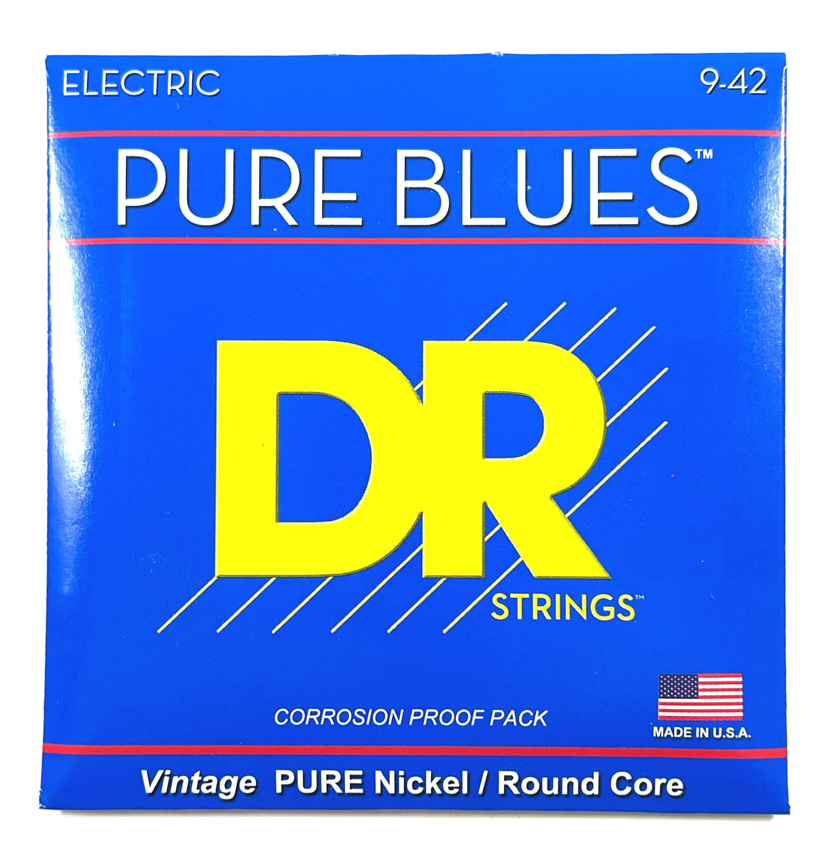DR Guitar Strings Electric 2 Sets Pure Blues Vintage Pure Nickel 09-42