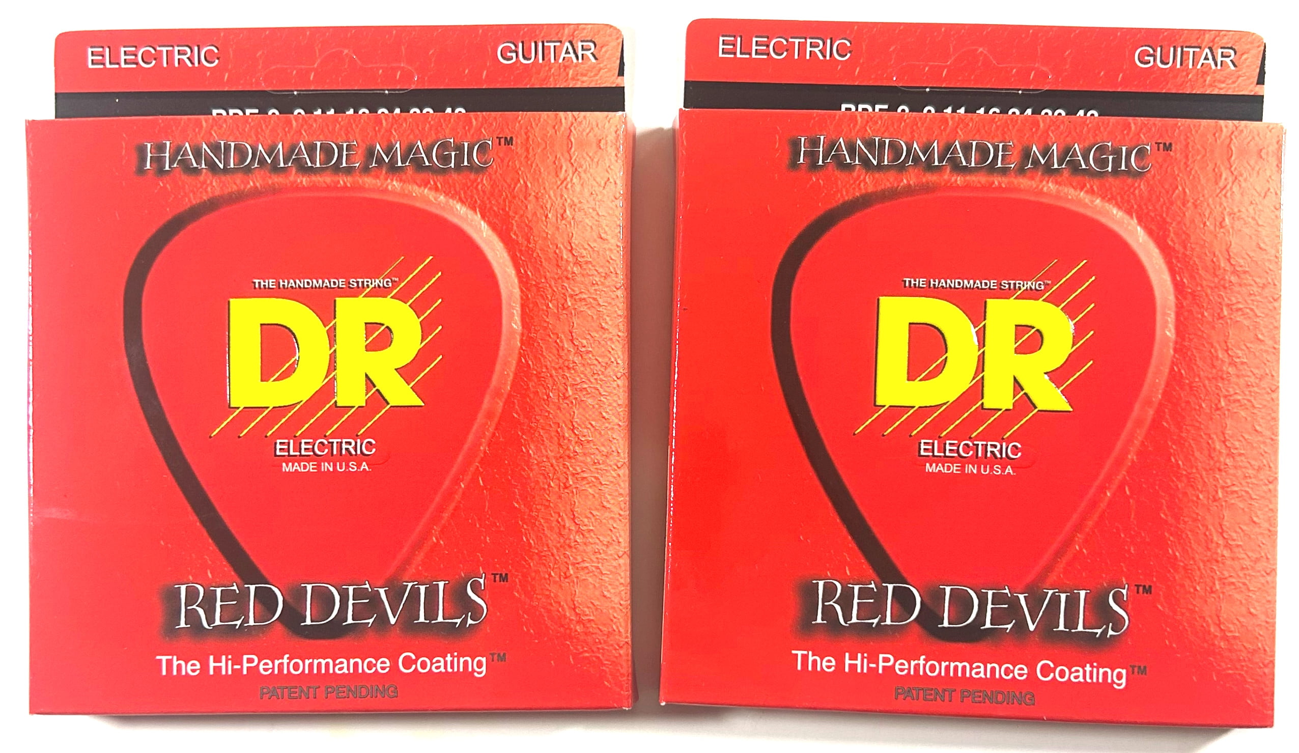 DR Guitar Strings Electric 2 Sets Red Devils K3 High Performance Coated 09-42