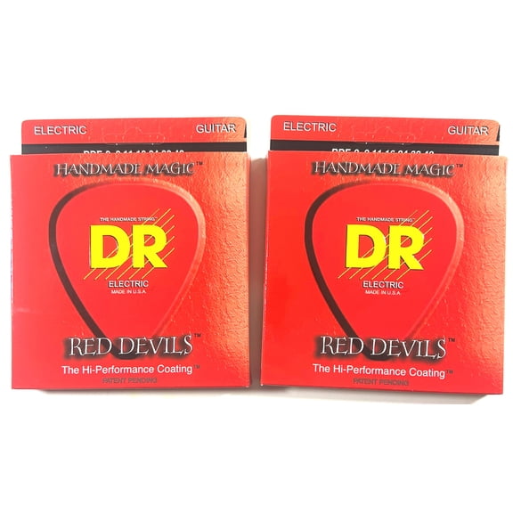 DR Guitar Strings Electric 2 Sets Red Devils K3 High Performance Coated 09-42
