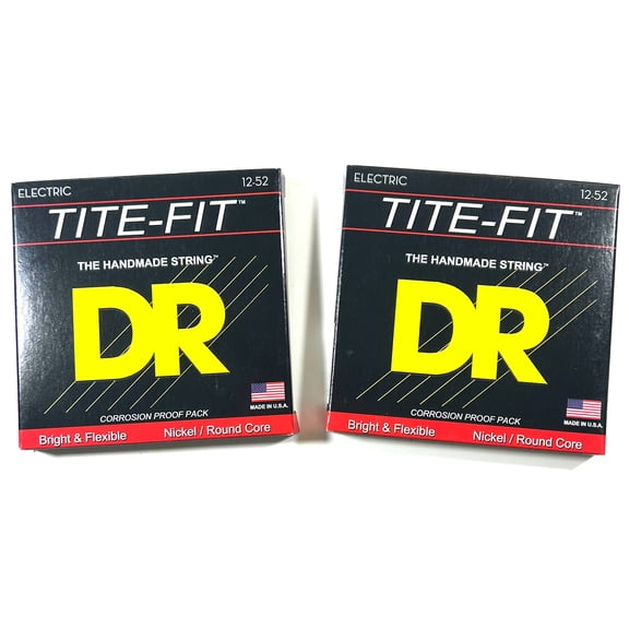 DR Guitar Strings Electric 2 Sets Tite-Fit 12-52 Jazz Handmade USA