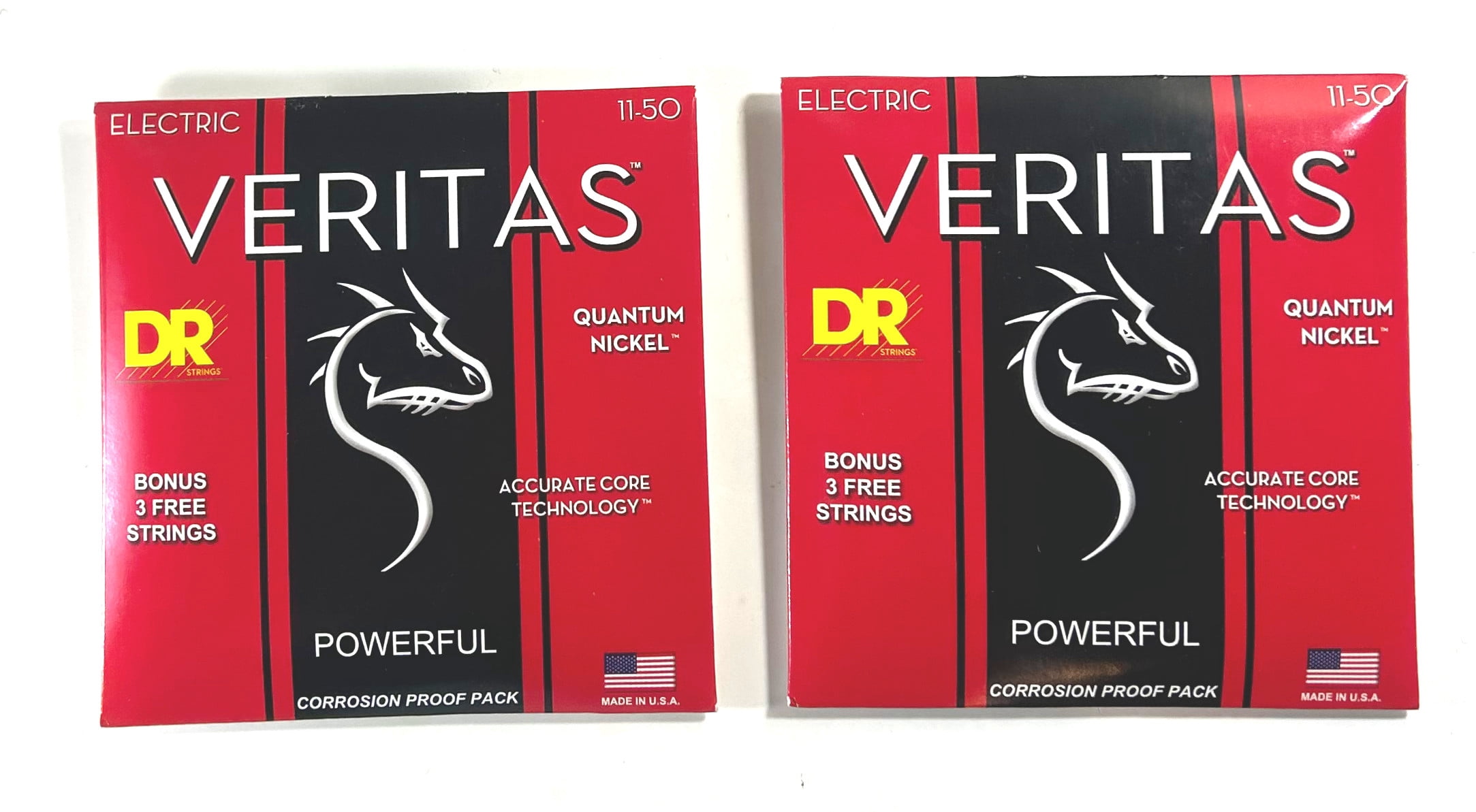 DR Guitar Strings Electric 2 Sets Veritas 11-50 Quantum Nickel VTE-11