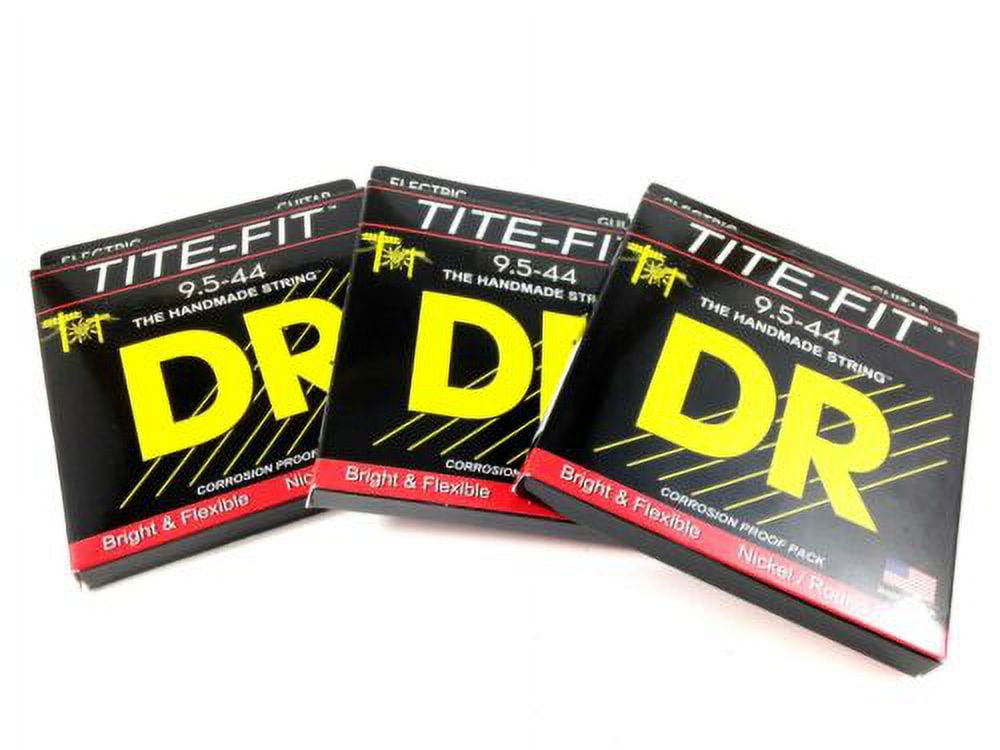 DR Guitar Strings Electric Half-Tite 3 Packs 9.5-44 Lite Light Handmade USA