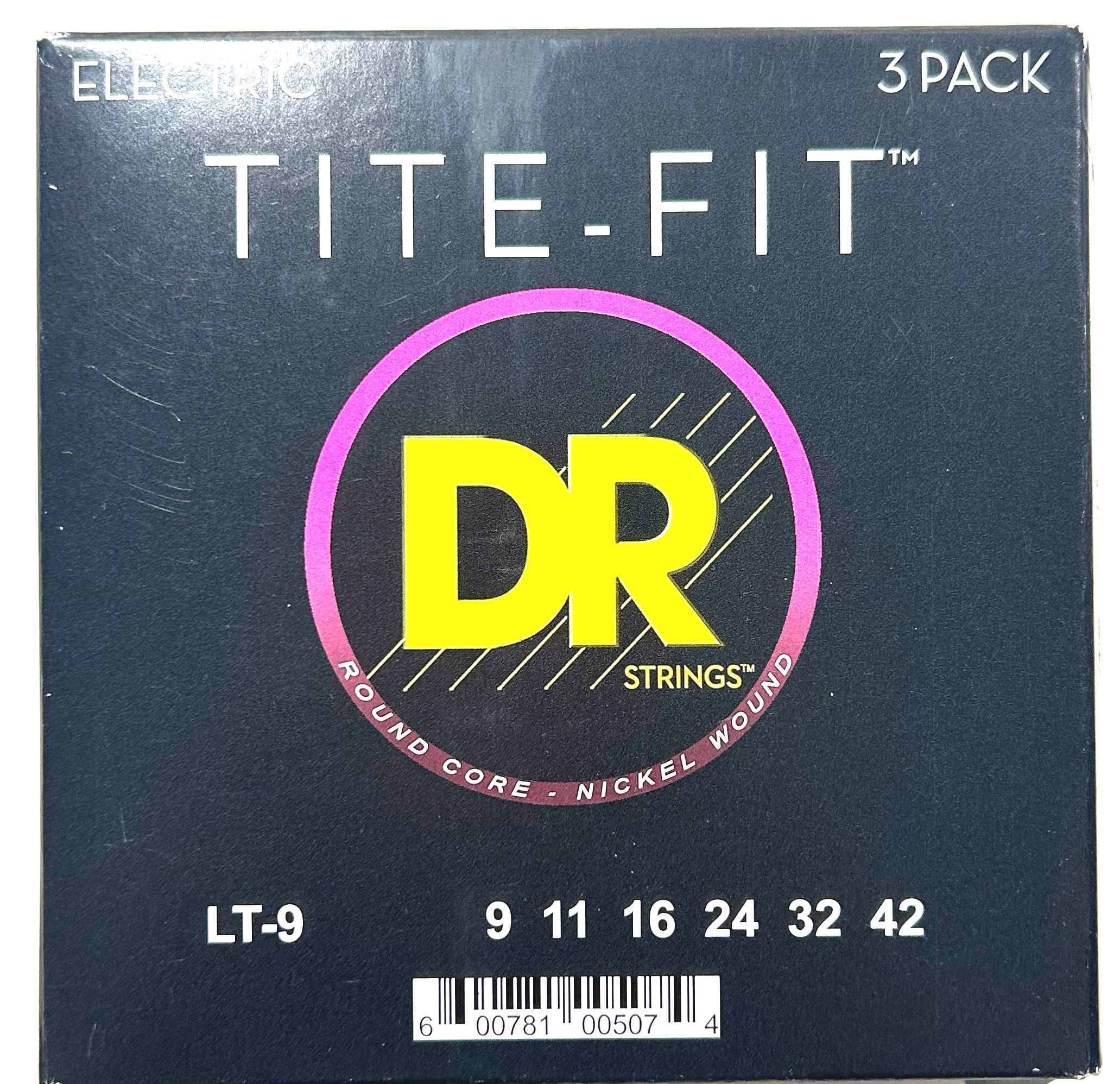 DR Guitar Strings Electric Tite-Fit 3 Sets 09-42 Lite Light Handmade USA