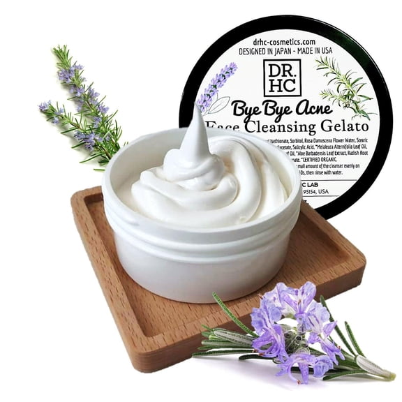 DR.HC Bye Bye Acne Face Cleansing Gelato (60g, 2.1oz) (Anti-acne, Anti-blemish, Oil balancing, Pore minimizing...) SHIP FROM: USA