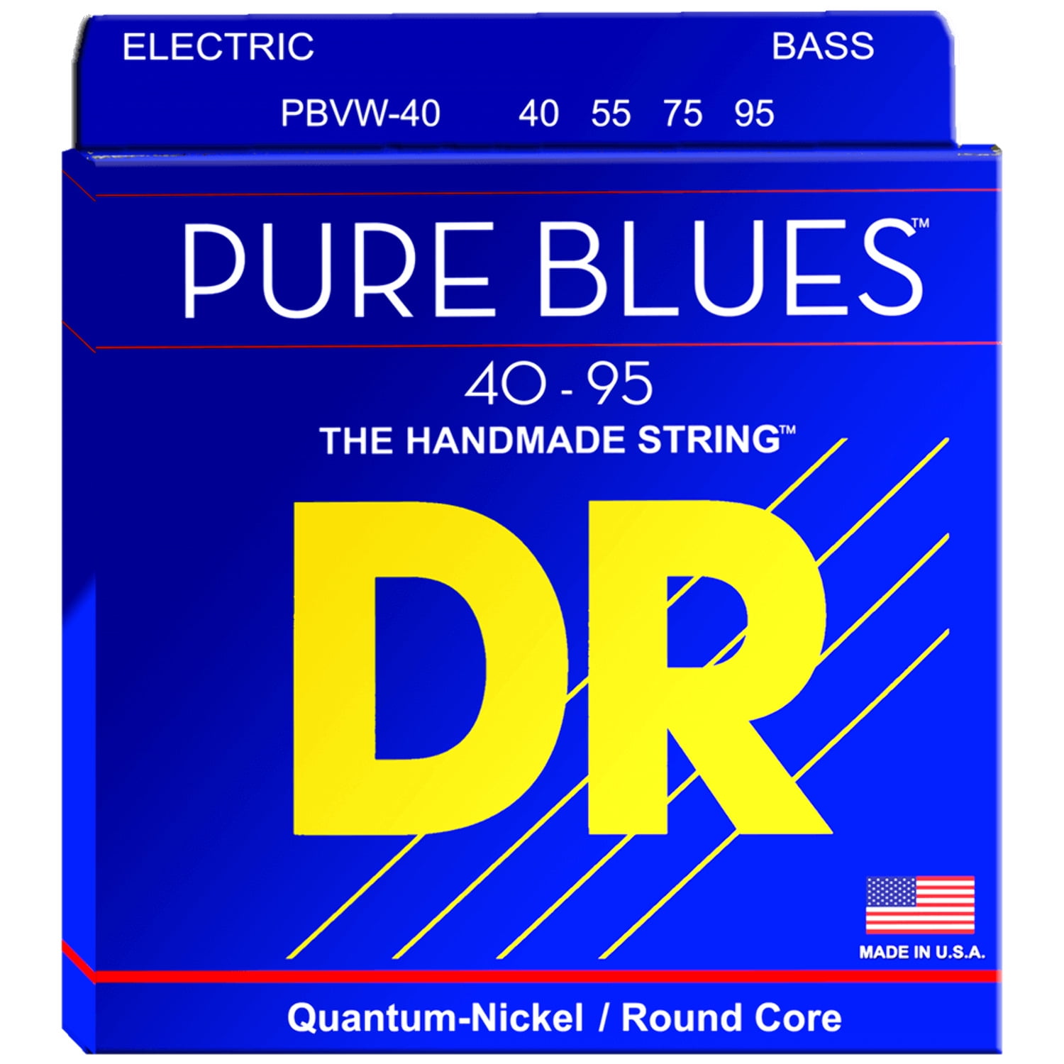 DR Strings Pure Blues PBVW-40 Electric Bass Strings (40-95) - Walmart.com