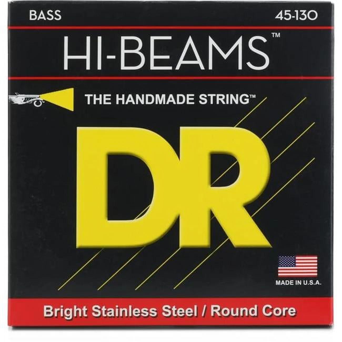 DR Handmade Strings 45-130 Gauge 5 String Hi-Beam Stainless Steel Bass ...