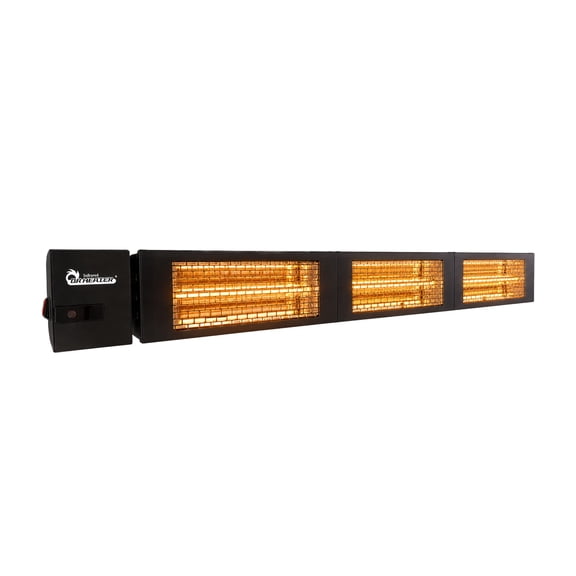 DR. INFRARED HEATER 4500W Electric Infrared Patio Heater, Wall/Ceiling Mount, IPX2 Weatherproof, 208V-240V, Remote Control for Patio, Workshop, Restaurants & Outdoor Dining