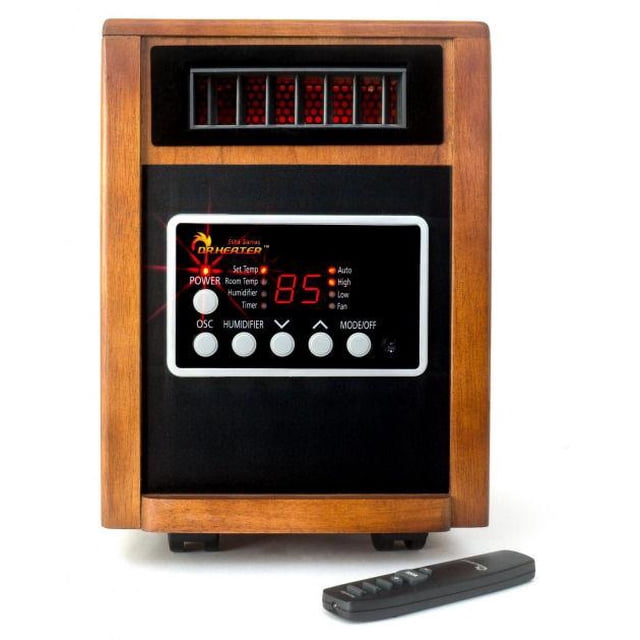 DR. INFRARED HEATER DR-998, 1500W Dual Heating Infrared Space Heater ...