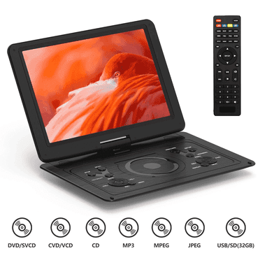 Professional 17.9\" Portable DVD Player for Car with 15.4\" Swivel Screen and Remote Control USB, Black","accessoriesIncluded":["Remote Control"]