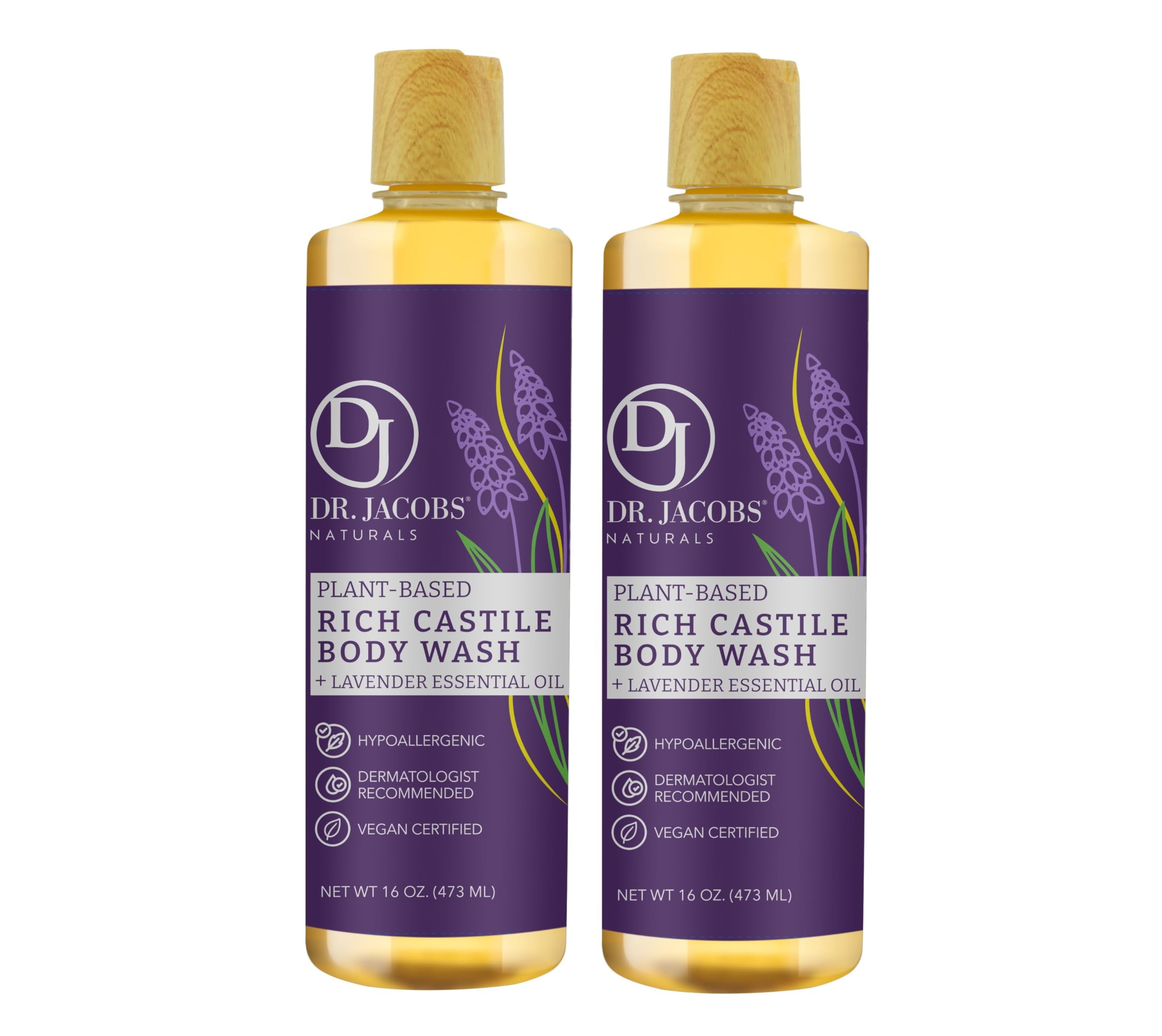 DR. JACOBS NATURALS Castile HHA1 Lavender AllNatural Body Wash for