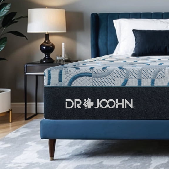 DR. JOOHN | COOL3 14" Copper Gel Mattress in a Box – Medium Firm, 3-Layer Ergonomic Support, Cooling Pressure Relief, CertiPUR-US Certified (California King)