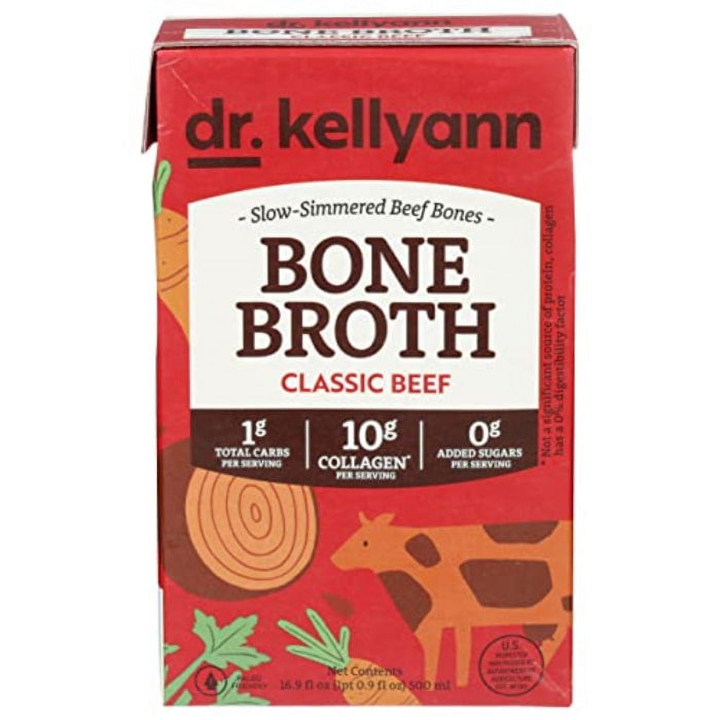 DR KELLYANN BROTH BONE BEEF CLASSIC 16.9 FO - Pack of 6