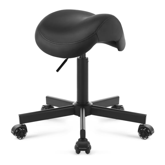 DR.LOMILOMI Ergonomic Saddle Seat Adjustable Pneumatic Swivel Rolling Stool Chair for Medical Hygienic Salon Home and Office
